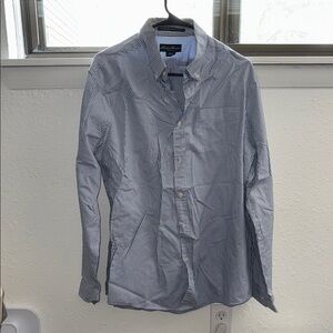 Eddie Bauer Blue Casual Button Down Shirt Long Sleeve